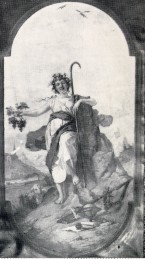 affresco di Gavazzeni, l'Allegoria della Valtellina