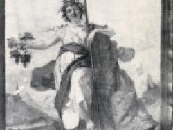 affresco di Gavazzeni, l'Allegoria della Valtellina